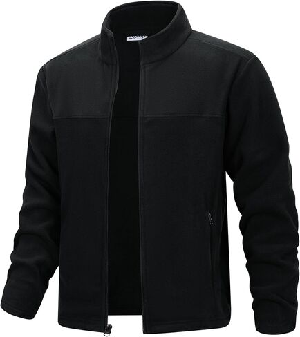 33,000ft Men's Full Zip Fleece Jacket Lightweight Warm Soft Polar Fleece Winter Jacket with Pockets for Casual Hiking Outdoor in Saudi Arabia