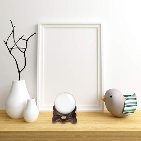 DOITOOL Wooden Stand for Crystal Sphere Quartz Ball Holder Wood Display Stand Base Orb Egg Base Decorative in Saudi Arabia