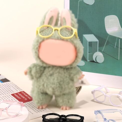 6pcs Mini Doll Glasses, Tiny Plastic Doll Decorative Eyeglasses Accessories Perfect for Collectors Display & Photography (Multiple Colors) in Saudi Arabia