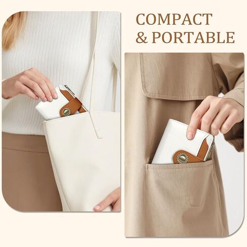 Highland Cow Small Wallet Women RFID Blocking Bifold, Cute Credit Card Holder, Zipper Coin Pocket, PU Leather, Compact, Travel, 4 ID Window, 14 Card Slots, Western, Cash Purse, Ladies Woman in Kuwait