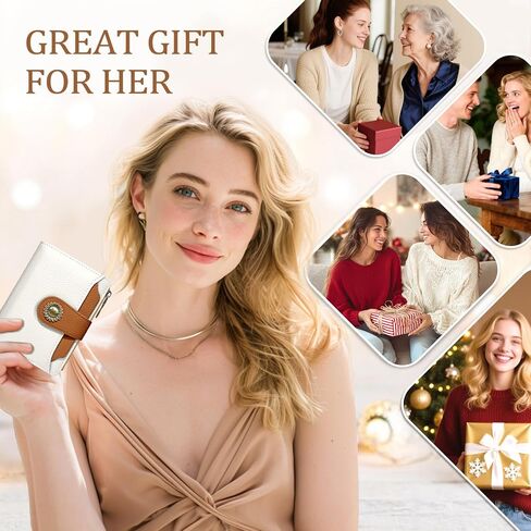 Highland Cow Small Wallet Women RFID Blocking Bifold, Cute Credit Card Holder, Zipper Coin Pocket, PU Leather, Compact, Travel, 4 ID Window, 14 Card Slots, Western, Cash Purse, Ladies Woman in Kuwait