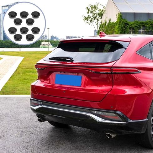 10pcs Car الخلفية الخلفية خلفية فتحة فتحة غطاء الرادار المقابس مستشعر المستشعر المقابس الثقب التوصيل التلقائي قابس الجسم لحماية المصد للشاحنات والسيارات بقطع الغيار الإكسسوارات الخارجية in Kuwait