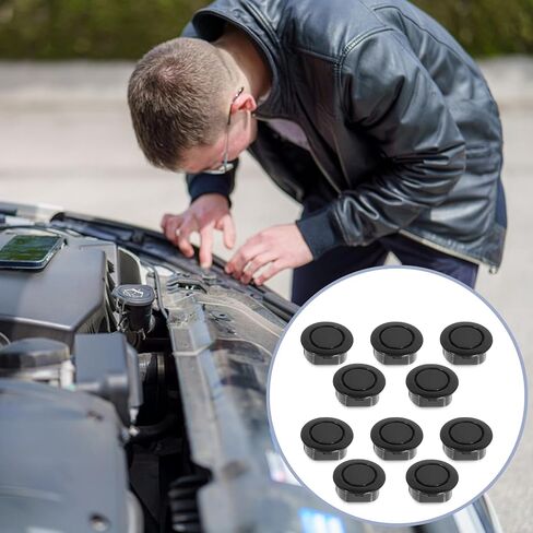 10pcs Car الخلفية الخلفية خلفية فتحة فتحة غطاء الرادار المقابس مستشعر المستشعر المقابس الثقب التوصيل التلقائي قابس الجسم لحماية المصد للشاحنات والسيارات بقطع الغيار الإكسسوارات الخارجية in Kuwait