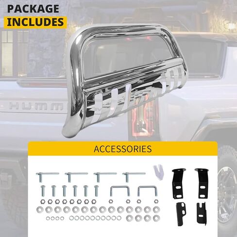 MOTORHOT Bull Bar Compatible with 2004-2008 Ford F150 Models & 2007-2014 Lincoln Navigator,Silver Brush Push Grille Guard Front Bumper in Kuwait