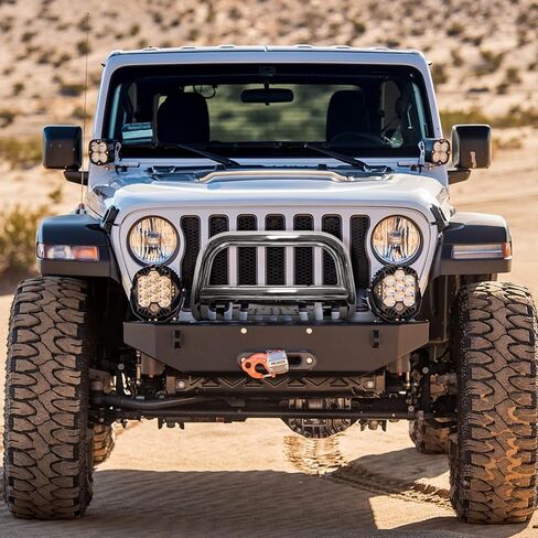 MOTORHOT Bull Bar Compatible with 2004-2008 Ford F150 Models & 2007-2014 Lincoln Navigator,Silver Brush Push Grille Guard Front Bumper in Kuwait