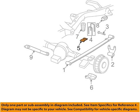 General Motors GM OEM Rear Suspension-U-Bolt Spacer 15733654 in Saudi Arabia