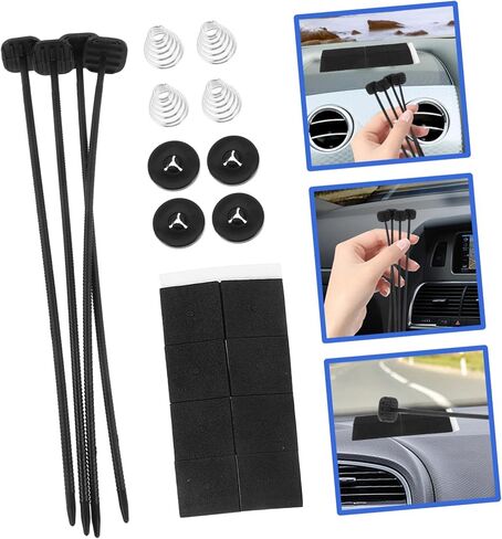 Zerodeko 4sets Electric Radiator Fan Installation Kit Cooling Radiator Replacement Parts for Automotive Use High-temperature Resistant Mounting Accessories for Optimal Airflow in Saudi Arabia