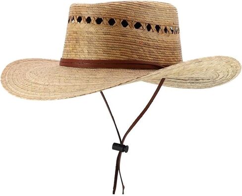 Trendy Apparel Shop Palm Braid Large Brim Gambler Sun Hat in Saudi Arabia