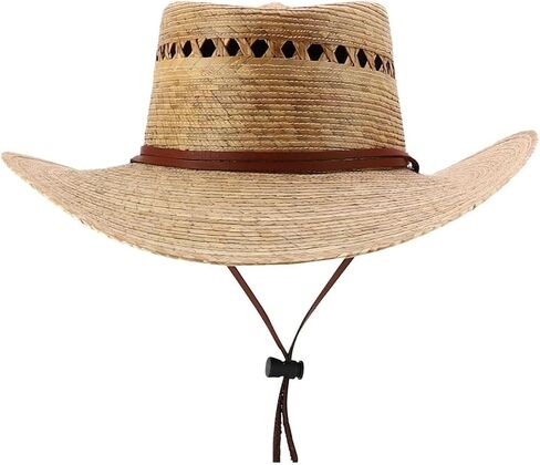 Trendy Apparel Shop Palm Braid Large Brim Gambler Sun Hat in Saudi Arabia
