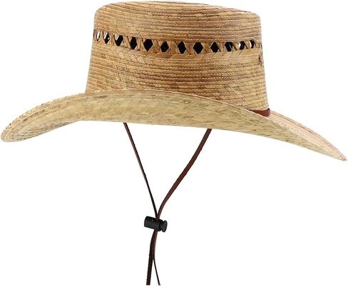 Trendy Apparel Shop Palm Braid Large Brim Gambler Sun Hat in Saudi Arabia