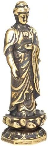 Mini Buddha Statue,Pocket Buddah Statue-Small Buddha Figurine,Zen Buda Statue,Cute Buddha Sculpture,Sitting Buddha,Meditation Meditating Buddha-Copper Bronze Buddha-Retro Style Handmade for Home Decor in Kuwait