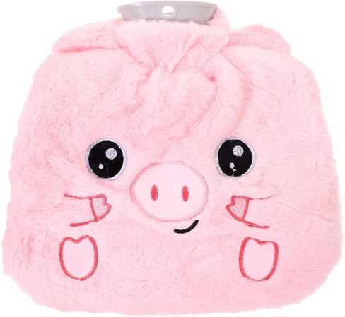 Hot Water Bottle with Cover Hot Water Bag Plush Hand Warmer Winter Hand Warmer Reusable Hot Water Bag Fluffy Cover Hot Water Bottle for Neck and Shoulder Feet in Saudi Arabia