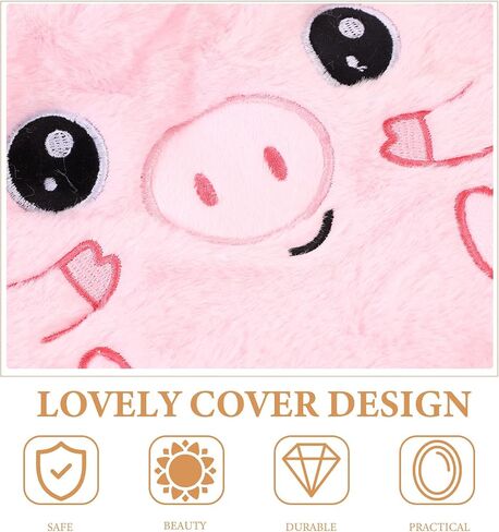 Hot Water Bottle with Cover Hot Water Bag Plush Hand Warmer Winter Hand Warmer Reusable Hot Water Bag Fluffy Cover Hot Water Bottle for Neck and Shoulder Feet in Saudi Arabia