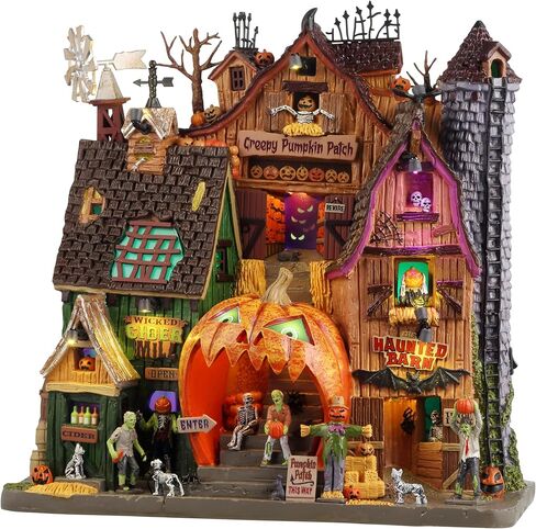 Lemax Creepy Pumpkin Patch, Battery-Operated(4.5V), Facades, #45210 in Saudi Arabia