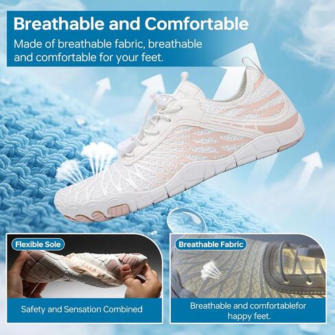 أحذية مترضة للنساء مع أحذية النحاس ، حافي القدمين نساء مؤرضة الأحذية مؤسسة رجال الأحذية ، وصندوق أخمص القدمين على نطاق واسع مريح للمشي في الهواء الطلق أنشطة في الهواء الطلق in Kuwait