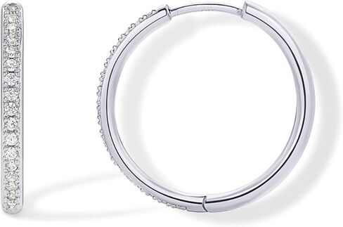 Pavoi 14k الذهب مطلي بالزركونيا مكعب الأقراط للنساء - الفضة الاسترليني وظائف الأزياء العصرية أقراط ذهبية للنساء in Kuwait