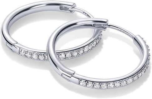 Pavoi 14k الذهب مطلي بالزركونيا مكعب الأقراط للنساء - الفضة الاسترليني وظائف الأزياء العصرية أقراط ذهبية للنساء in Kuwait