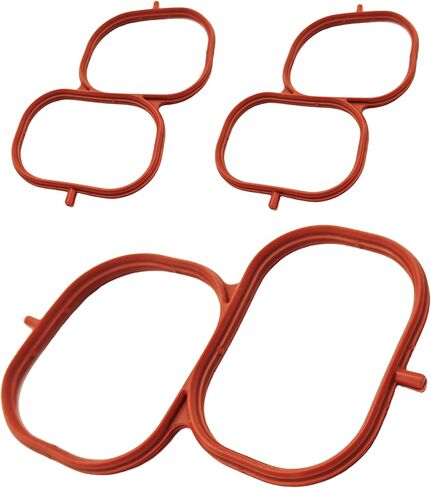 Intake Manifold Gasket,Fuel Injection Plenum Gasket Compatible with Lexus ES350 RX350 RX450h for Toyota Avalon,for Camry,for RAV4,for Sienna,for Venza,for Highlander 2005-2018 (Red, 3pcs) in Saudi Arabia