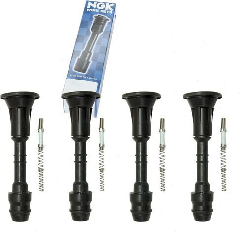4 PC NGK Ignition Coil Boots متوافقة مع Nissan Rogue 2.5L L4 2014-2018 in Saudi Arabia