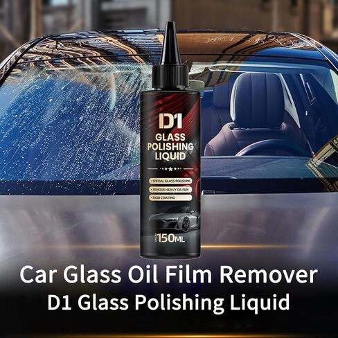 2PCS Bianca Glass Polishing Liquid D1, Bomini Car Glass Polishing Compound, Car Polishing Compound for Scratches, Anti-Fog Hydrophobic Coating Spray, Remove Wiper Marks & Oil Film in Saudi Arabia