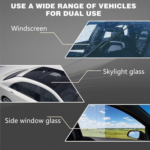 2PCS Bianca Glass Polishing Liquid D1, Bomini Car Glass Polishing Compound, Car Polishing Compound for Scratches, Anti-Fog Hydrophobic Coating Spray, Remove Wiper Marks & Oil Film in Saudi Arabia
