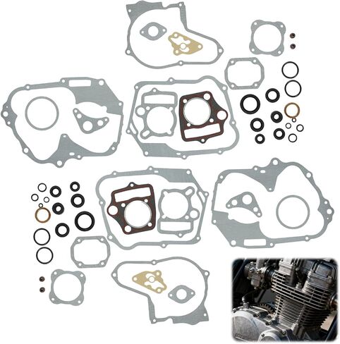 2 Pack 125cc 54mm Bore Cylinder Gasket Kit, Chinese Engine Head Stator Clutch Intake Gasket Compatible with 110cc 125cc Engine ATV Dirt Bike Go Kart Quad 4 Wheeler Dune Buggy (1P54FMH 1P54FMI) in Saudi Arabia