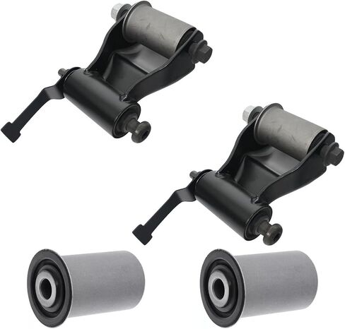 Rear Leaf Spring Shackle and Rear Leaf Spring Forward eye bushing For 2003-2013 Dodge Ram 2500 3500 722-035 in Saudi Arabia