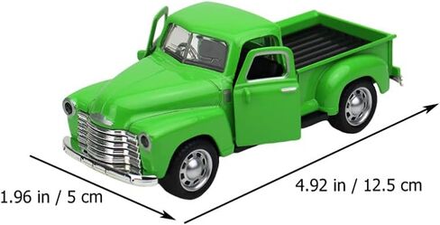 Toyvian Metal Classic Cars Model Die Cast Pickup Truck Fumbure Sloy Vintage Toyble Toy Mini Photo Photo Photo Photo for Home Desk Cabinet Bookshelf (Green) in Saudi Arabia