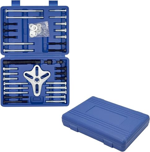 Harmonic Balancer Puller 46pcs Steering Wheel Puller Flywheel Remover Crankshaft Pulley Removal Steering Wheel Pulling Set in Saudi Arabia