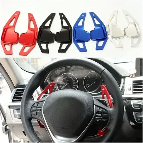 Car Steering Wheel Paddle Shifter Gear Shift Shifter Extension Series F30 F31 F15 F16 F25 F26(Blue) in Saudi Arabia