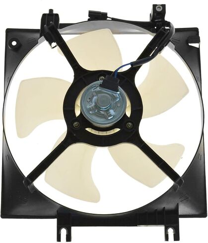 Right A/C Condenser Cooling Fan Assembly Passenger Side Compatible with 2005-2014 Subaru Legacy Outback SU3115116 in Saudi Arabia