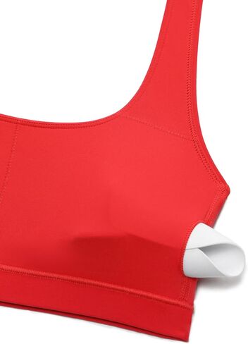 CRZ YOGA Womens Butterluxe Halter Sports Bras - Scoop Neck Padded Open Back Yoga Crop Gym Tops Low Impact in Saudi Arabia