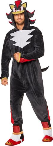 Spirit Halloween Sonic the Hedgehog Adult Shadow Jumpsuit Costume | Officially Licensed | Shadow the Hedgehog | Gaming in Saudi Arabia