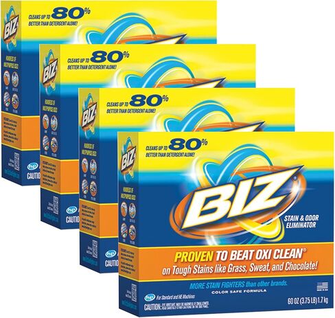 Biz Laundry Detergent Powder Booster, Stain & Odor Removal, 60 Ounces in Kuwait