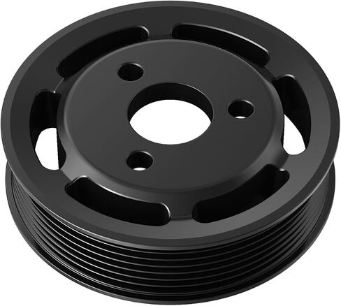 Bevinsee Power Steering Pump Pulley Belt Protection Heavy Duty Compatible with E90 E91 E92 E93 E82 E88 135i 335i 335xi N54 3.0L, Replacement for 32427553955, Aluminium, Anodised in Saudi Arabia