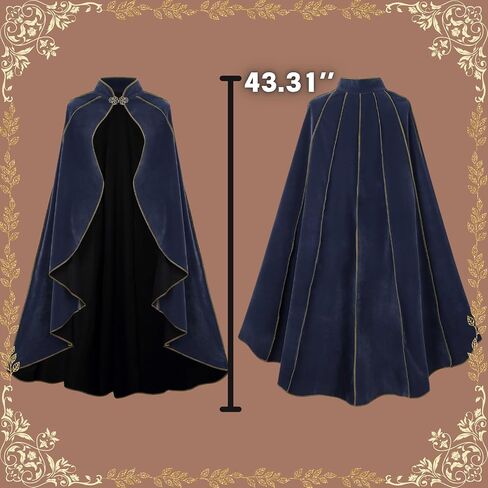 LMYOVE Women Hooded Cape Medieval Renaissance Cloak Costume Accessory for Halloween in Saudi Arabia