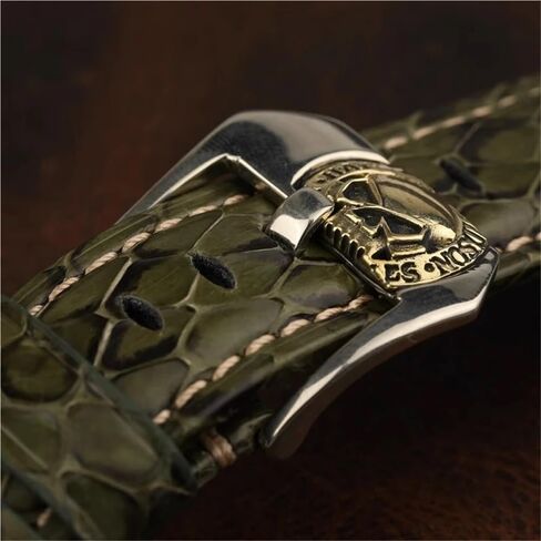 20mm 22mm 24mm Skull Head Retr Vintage Personality Bronze Buckle For PAM Big Watch Rubber Leather Strap Watchband Bracelet(20mm) in Saudi Arabia