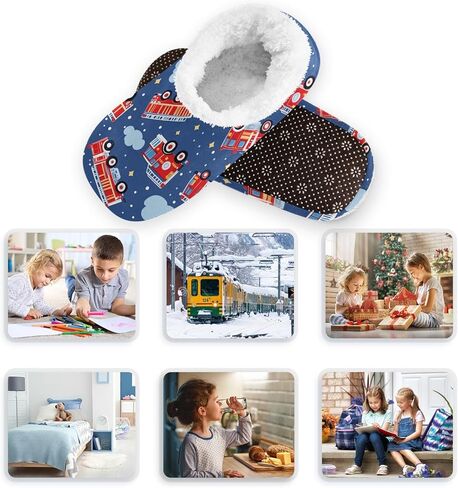 Boccsty Christmas Boys Girls House Slippers Halloween Skeleton Kids toddler Home Shoes Winter Indoor shoes XS-S in Saudi Arabia