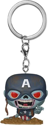 Funko Pop! Keychain: Marvel Zombies - Zombie Captain America - Novelty Keyring - Collectable Mini Figure - Stocking Filler - Gift Idea - Official Merchandise - Comic Books Fans - Backpack Decor in Saudi Arabia