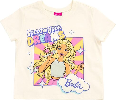 مجموعة Third و Shorts Thirt Barbie Girls Therft Toddler لأحجام الأطفال الكبيرة (4T-14-16) in Saudi Arabia