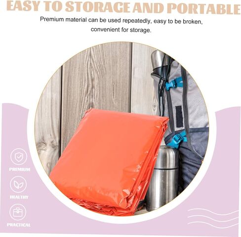 Vicasky 4pcs متعددة الوظائف معطف المطر المعطف للبالغين يرتدون معدات المطر الطوارئ المقاومة للمشي لمسافات طويلة الصيد في التخييم والأنشطة الخارجية متينة وخفيفة الوزن in Saudi Arabia