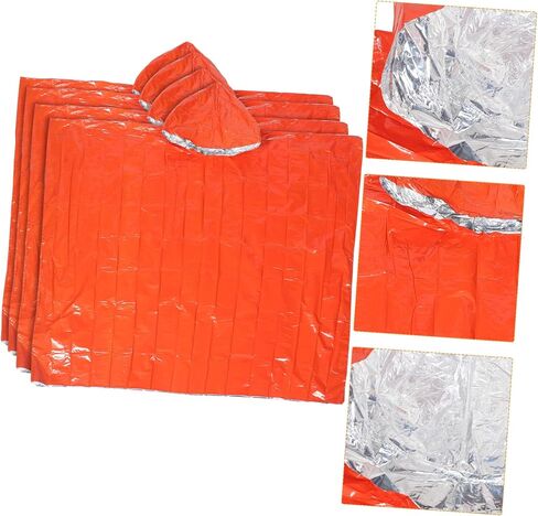 Vicasky 4pcs متعددة الوظائف معطف المطر المعطف للبالغين يرتدون معدات المطر الطوارئ المقاومة للمشي لمسافات طويلة الصيد في التخييم والأنشطة الخارجية متينة وخفيفة الوزن in Saudi Arabia