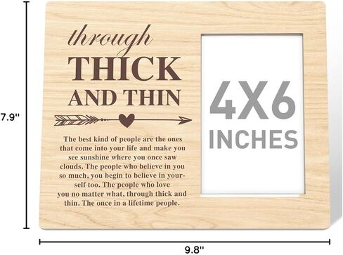 إطار صور خشبي هدية الصداقة من RJYMK، أنا محظوظ جدًا لوجودك في حياتي، هدايا إطار صورة التخرج لعيد الميلاد وعيد الميلاد لأخت الروح والأصدقاء Bestie BBF أفضل أخت على الإطلاق in Kuwait