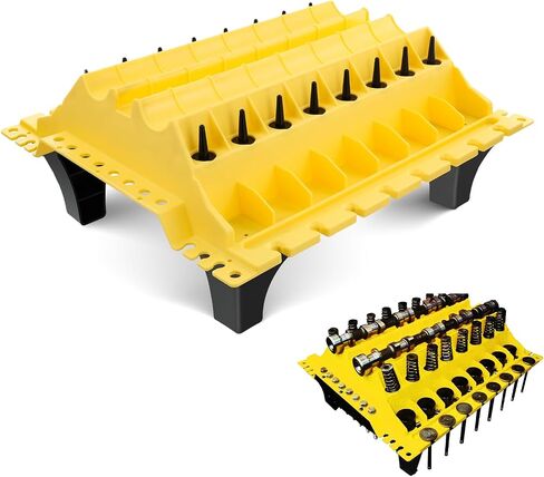 Engine Cylinder Head Organizer Valves Tool,Engine Organizer Parts Tray,Valvetrain Organizer Trays,Engine Cylinder Head Tray Organiser,Store Car Cylinder Head Parts (Valves, Springs, Camshafts) in Saudi Arabia