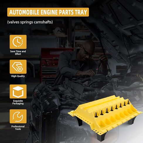 Engine Cylinder Head Organizer Valves Tool,Engine Organizer Parts Tray,Valvetrain Organizer Trays,Engine Cylinder Head Tray Organiser,Store Car Cylinder Head Parts (Valves, Springs, Camshafts) in Saudi Arabia