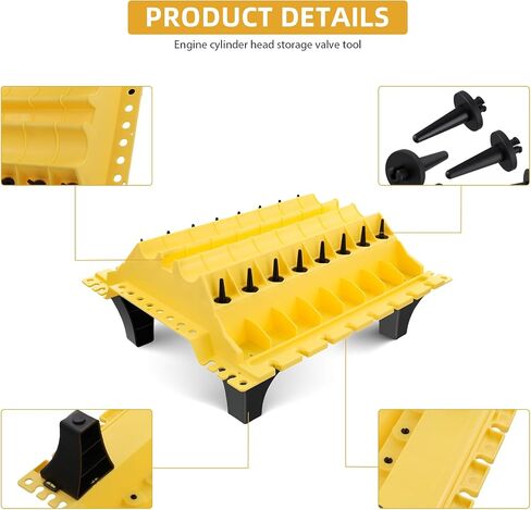 Engine Cylinder Head Organizer Valves Tool,Engine Organizer Parts Tray,Valvetrain Organizer Trays,Engine Cylinder Head Tray Organiser,Store Car Cylinder Head Parts (Valves, Springs, Camshafts) in Saudi Arabia