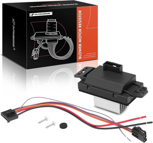 A-Premium HVAC Heater Blower Motor Resistor Compatible with Buick, Cadillac, Chevy, GMC, Oldsmobile, Pontiac & Saab Vehicles - Silverado 1500/2500/3500, Tahoe, Yukon, Rainier, Envoy, 9-7x - Front Side in Saudi Arabia
