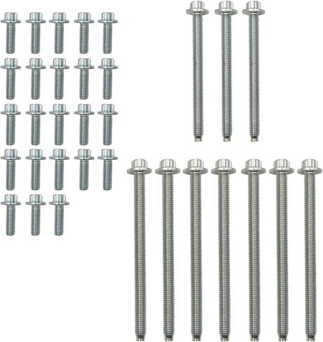 AMCC Modified Steel Engine Oil Pan Bolt Kit متوافق مع BMW N52 N55 130i M235i 325i 435i 523i 535i 640i 730li x1 x3 x5 z4 m3 m4 استبدال: 1113220959 in Saudi Arabia