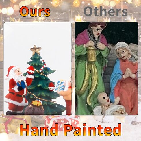 عيد الميلاد الثلج Globe ، Santa Snow Globes Lantern ، Timer 6H ، بطارية و USB تديرها شجرة عيد الميلاد الثلج الفانوس in Kuwait
