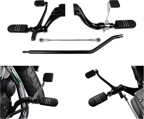 TCMT Footpegs ممتدة للوصول إلى الأمام مجموعة التحويل الناتجة عن Harley Sportster 1200 XL883 2014-2022 استبدال لـ 50700030 in Saudi Arabia